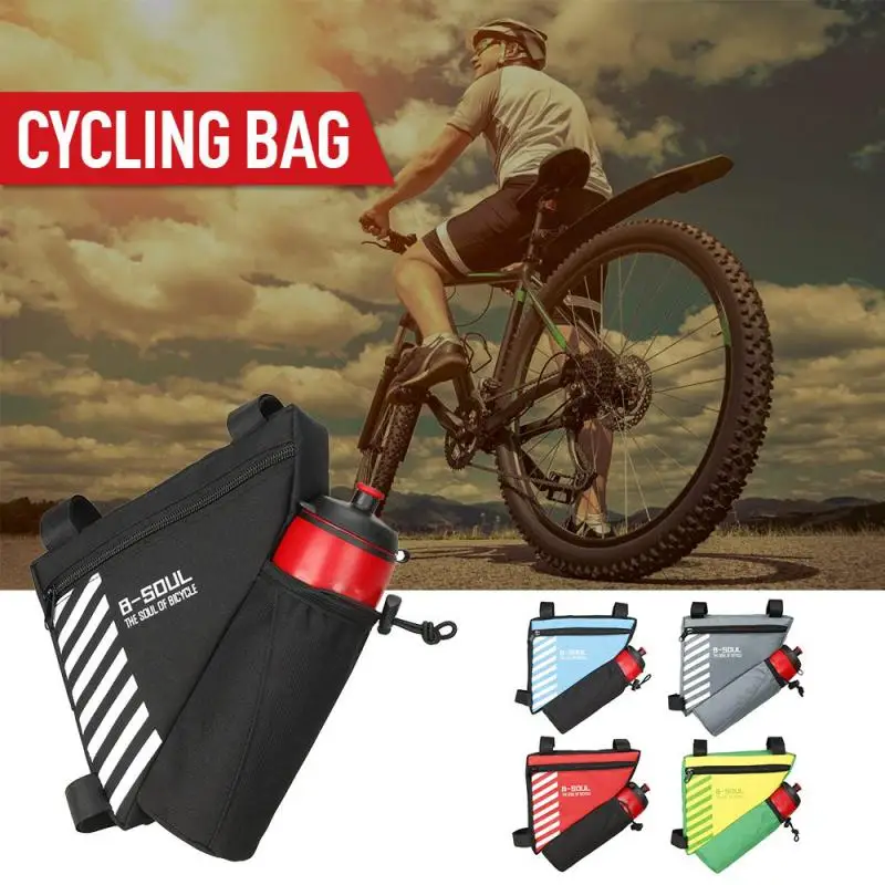

1 л, Аксессуары для велосипеда, водонепроницаемые сумки на раму, сумка для бутылки с водой, дизайнерские велосипедные сумки, большая велосипедная сумка на молнии, нейлон, полиэстер