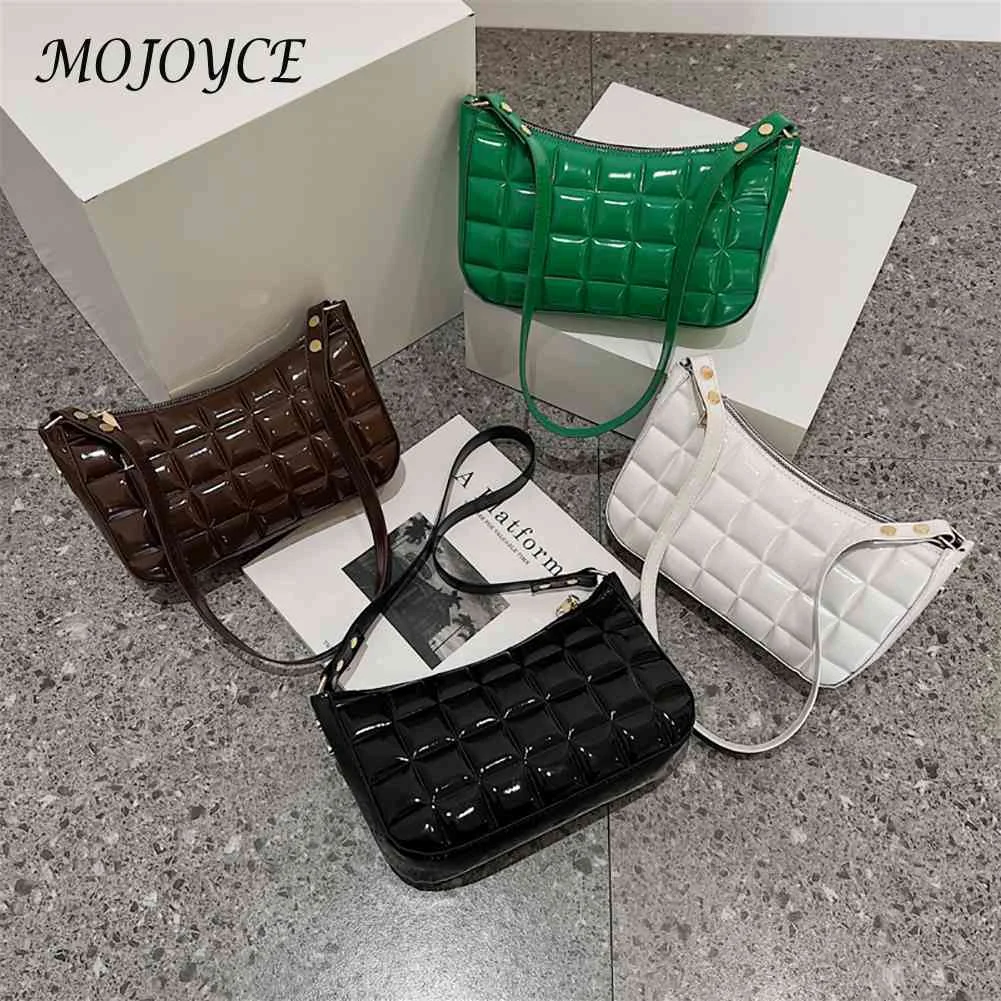 PU Candy Solid Color Handbag Female Pure Checkered Zipper Underarm Purse Bags for Outdoor Shopping Business
PU Candy Solid Color Handbag Female Pure Checkered Zipper Underarm Purse Bags for Outdoor Shopping Business