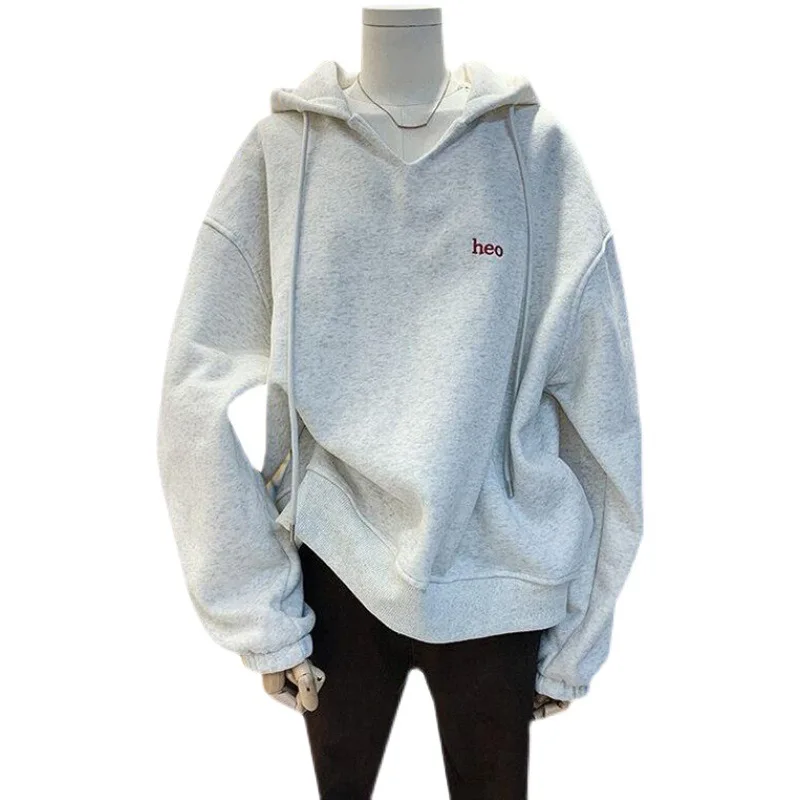 Women's Sweatshirt Thickened Hooded Pullovers Long Sleeve Fashion Drawstring Words Printing Winter Loose Popularity Tenafeicc
Women's Sweatshirt Thickened Hooded Pullovers Long Sleeve Fashion Drawstring Words Printing Winter Loose Popularity Tenafeicc