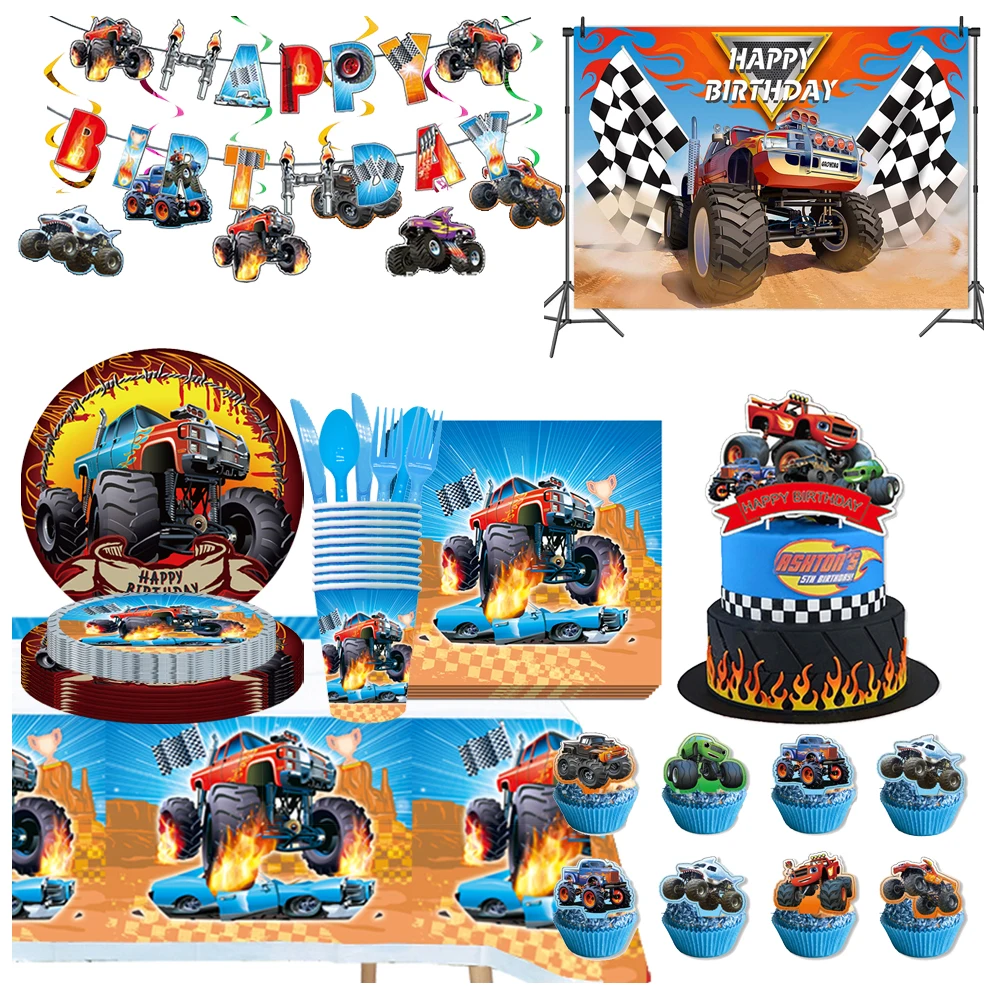 Blaze Monster Machines Anime Truck Theme Happy Birthday Party Decor Paper Plate Cup Napkin Tableware Background Party Supplies
Blaze Monster Machines Anime Truck Theme Happy Birthday Party Decor Paper Plate Cup Napkin Tableware Background Party Supplies