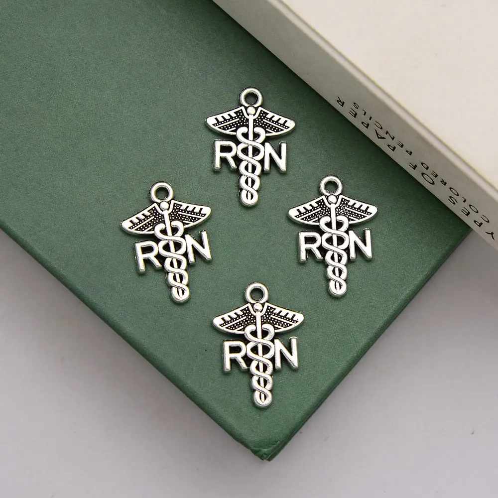 30pcs/lot--15x20mm Antique Silver Plated RN Charms Caduceus Medical Symbol Pendant For Jewelry Making Supplies Diy Earring Craft
30pcs/lot--15x20mm Antique Silver Plated RN Charms Caduceus Medical Symbol Pendant For Jewelry Making Supplies Diy Earring Craft
