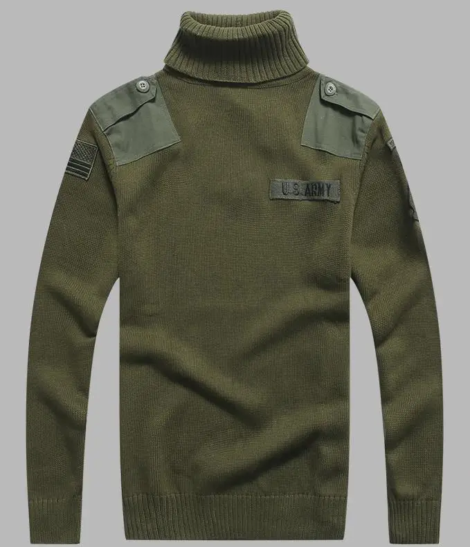 Men's military sweater patch design tactical military knitted turtleneck sweater autumn and winter casual thick pullover
Men's military sweater patch design tactical military knitted turtleneck sweater autumn and winter casual thick pullover