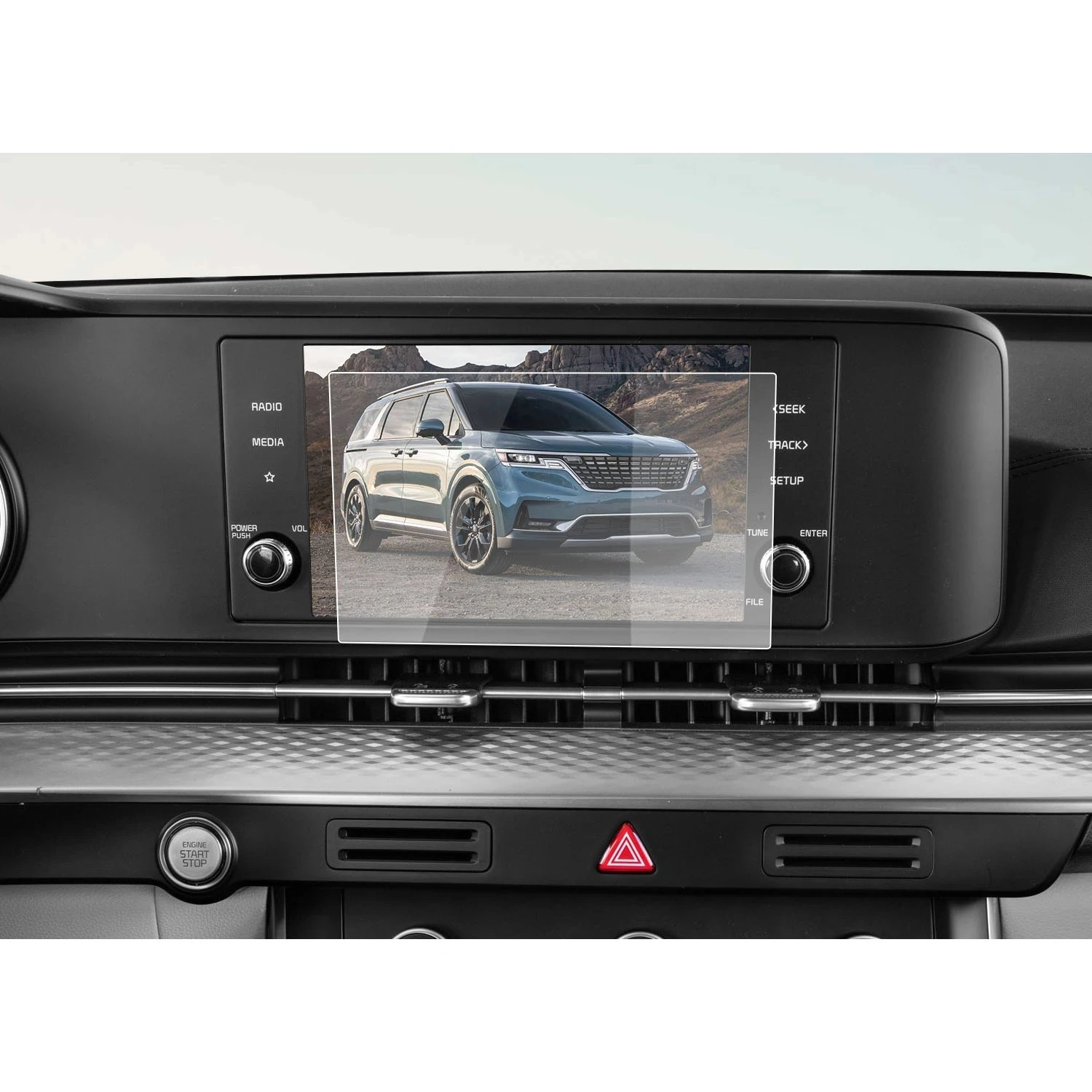 

2 шт. для Carnival KA4 LX 2021 8-дюймовый сенсорный экран для автомобильной навигации, протектор экрана, аксессуары для автомобильного интерьера, пленка из ПЭТ