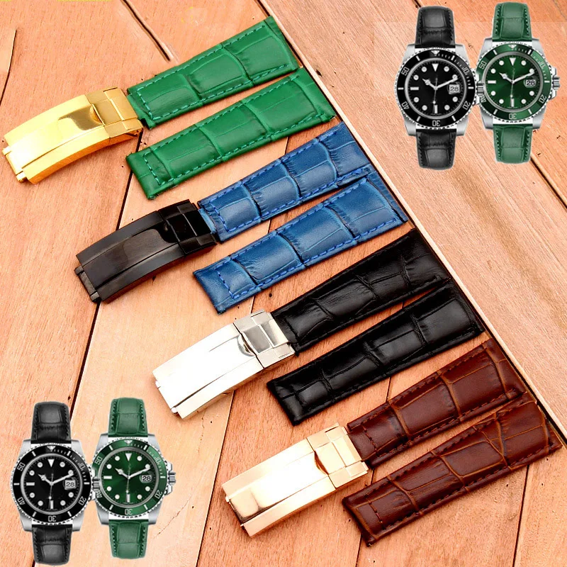 Crocodile Grain Leather Knit Watch Band 20mm Watch Accessories Best For Rolex Strap Submariner Daytona Green Black Water Ghost
Crocodile Grain Leather Knit Watch Band 20mm Watch Accessories Best For Rolex Strap Submariner Daytona Green Black Water Ghost
