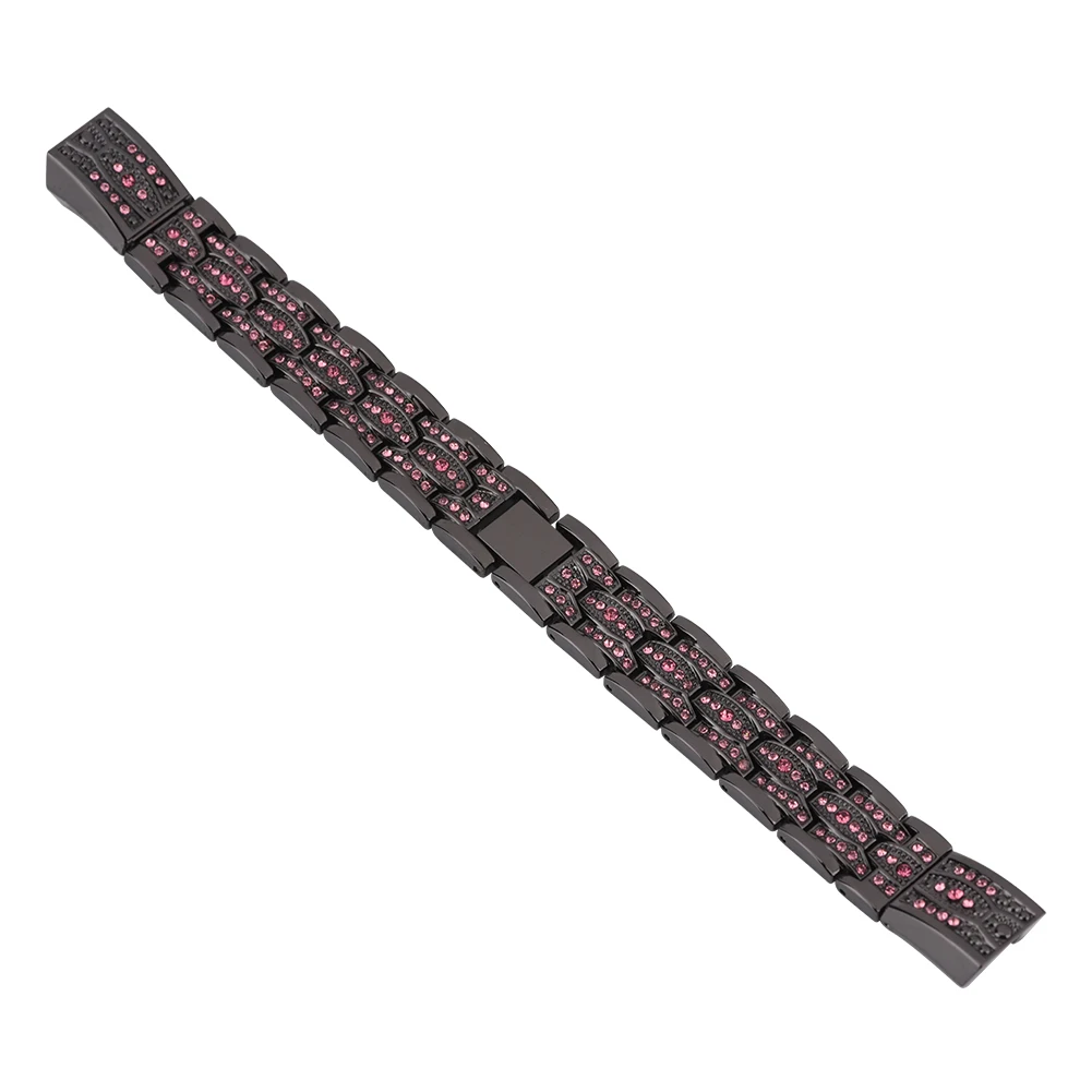 Stainless Steel Replacement Watch Band with Rhinestones Strap for Fitbit Alta Black&Roes Red band
Stainless Steel Replacement Watch Band with Rhinestones Strap for Fitbit Alta Black&Roes Red band