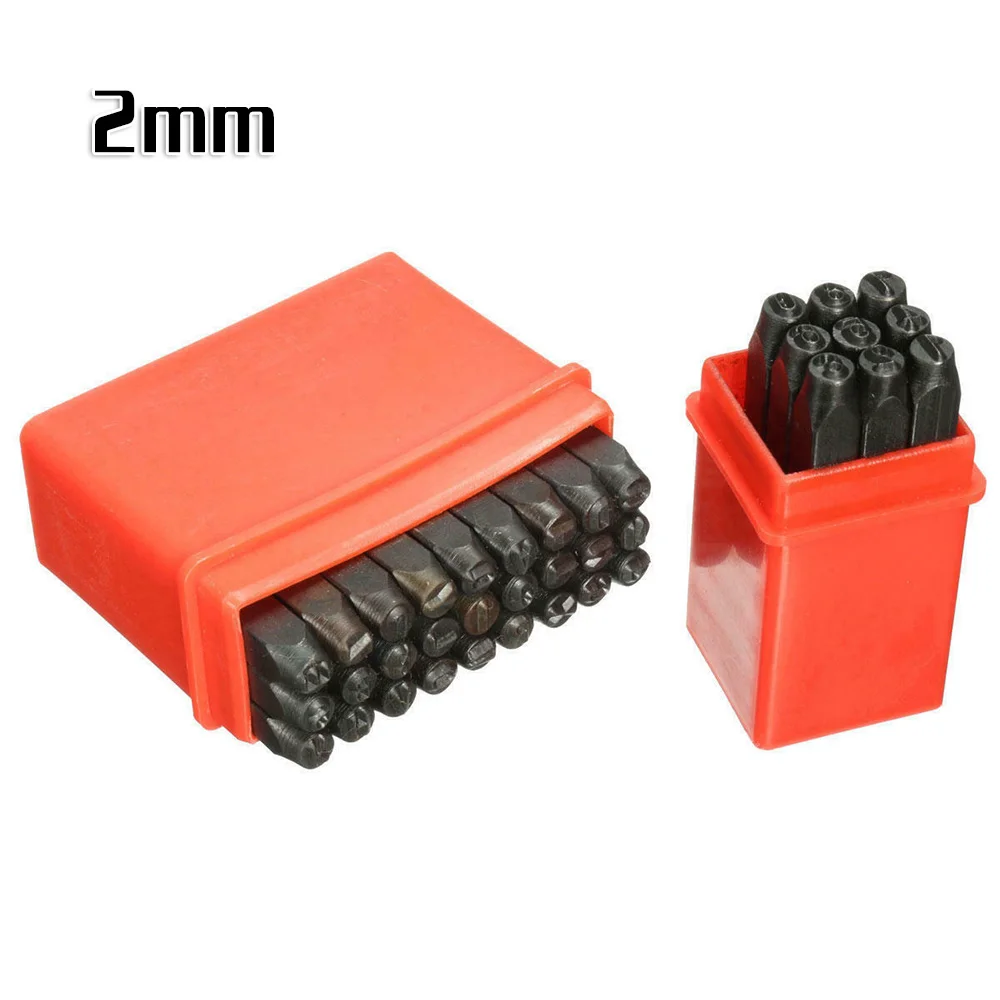 Puncher Stamps Set Tools 36pcs Metal Number & letter Plastic box Punch Alphabet Black Carbon steel Carved Marking
Puncher Stamps Set Tools 36pcs Metal Number & letter Plastic box Punch Alphabet Black Carbon steel Carved Marking