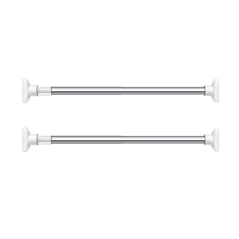 2X Telescopic Adjustable Rod Clothes Dryer Tension Rod Bathroom Rail Can Be Used For 27.56-39.37In Space
2X Telescopic Adjustable Rod Clothes Dryer Tension Rod Bathroom Rail Can Be Used For 27.56-39.37In Space