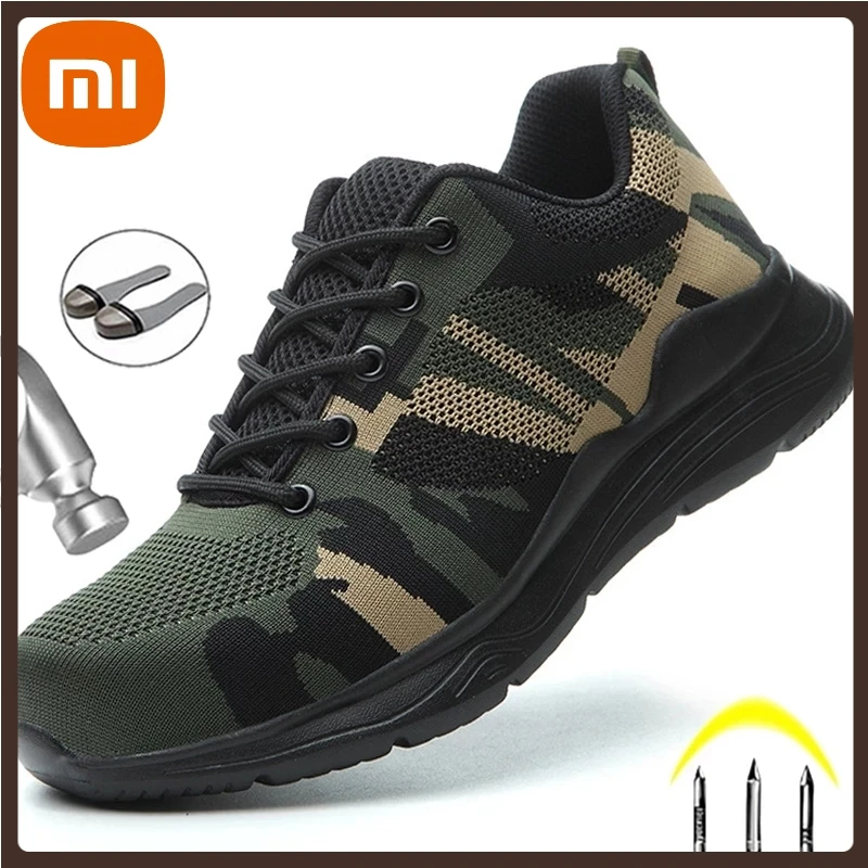 XIAOMI Safety Shoes Men Boots Camouflage Work Shoes Construction Indestructible Shoes Work Sneakers Men Boots Security
XIAOMI Safety Shoes Men Boots Camouflage Work Shoes Construction Indestructible Shoes Work Sneakers Men Boots Security