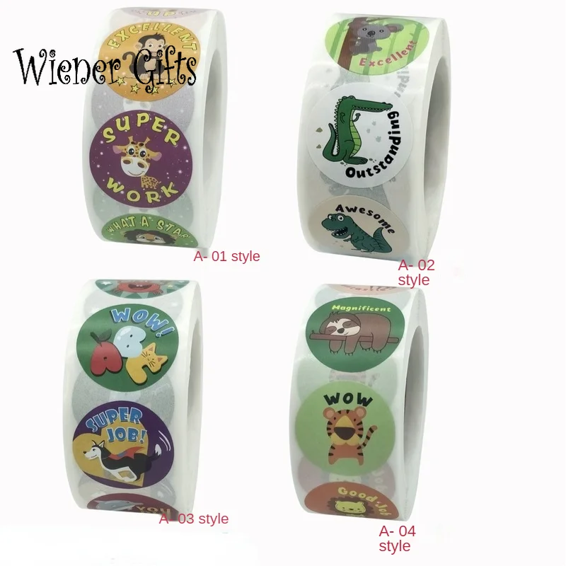 500pcs Round Cartoon Toys Animal stickers for kids Teacher Reward Encourage Sticker Office Stationery for children stickers
500pcs Round Cartoon Toys Animal stickers for kids Teacher Reward Encourage Sticker Office Stationery for children stickers