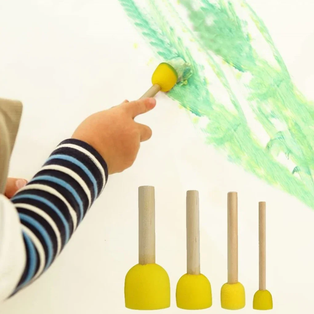 5pcs/lot Round Sponges Brush Set Stencil Sponge Brushes DIY Painting Sponges Children Drawing Craft Brushes with Wood Handle
5pcs/lot Round Sponges Brush Set Stencil Sponge Brushes DIY Painting Sponges Children Drawing Craft Brushes with Wood Handle