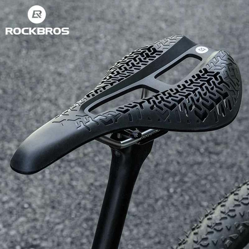 

ROCKBROS Cycling Saddle Nylon Fiber Ultralight Non-Slip Seat Breathable Hollow Bicycle Seatpost Saddle MTB Road Bike Accessories