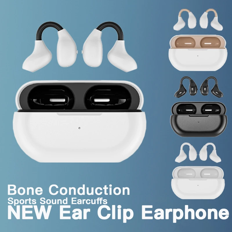TWS Wireless Bone Conduction Headphones Earbuds Ear Clip Bluetooth 5.3 Touch Wireless Earphone In-Ear Bass HIFI Sports Headset
TWS Wireless Bone Conduction Headphones Earbuds Ear Clip Bluetooth 5.3 Touch Wireless Earphone In-Ear Bass HIFI Sports Headset