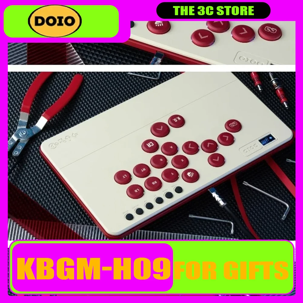 DOIO HITBOX KBGM-H09 Механическая клавиатура Игровая из алюминиевого сплава PBT 23 клавиши