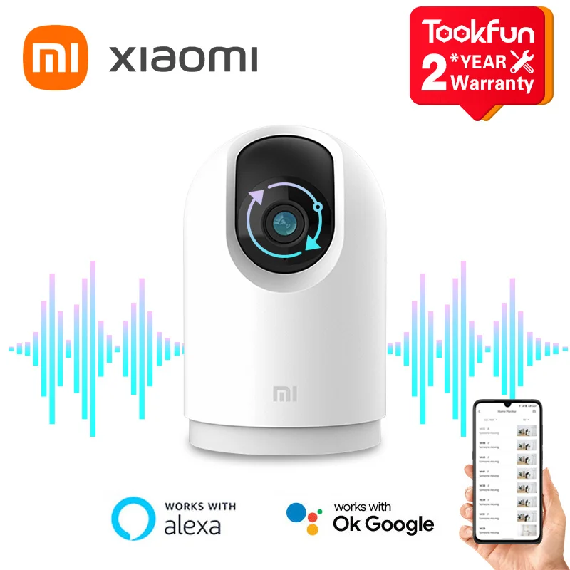 

Глобальная версия Xiaomi Mi 360 ° домашняя камера безопасности 2K Pro WiFi IP-мониторинг инфракрасное ночное видение голосовой домофон AI будильник Mijia