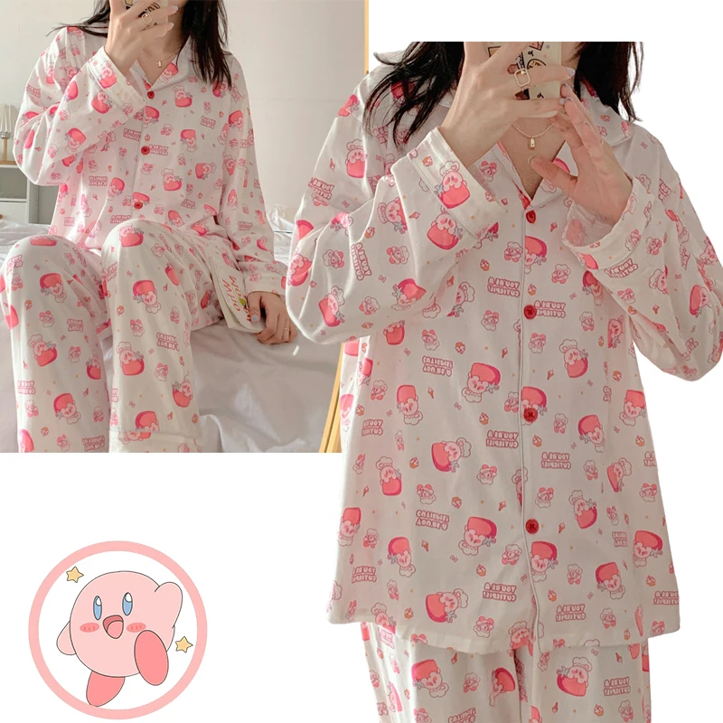 Kawaii Kirby пижама с длинными рукавами костюм из двух частей Мультфильм Весна студенты можно носить на улице пижамы для девочек плюшевые игрушк...
Kawaii Kirby пижама с длинными рукавами костюм из двух частей Мультфильм Весна студенты можно носить на улице пижамы для девочек плюшевые игрушк...