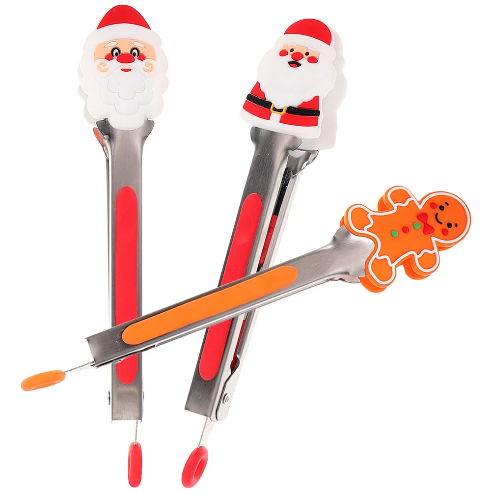 3pcs Christmas Cartoon Food Tongs Food-grade Reusable Food Tongs Portable Metal Food Clamps
3pcs Christmas Cartoon Food Tongs Food-grade Reusable Food Tongs Portable Metal Food Clamps