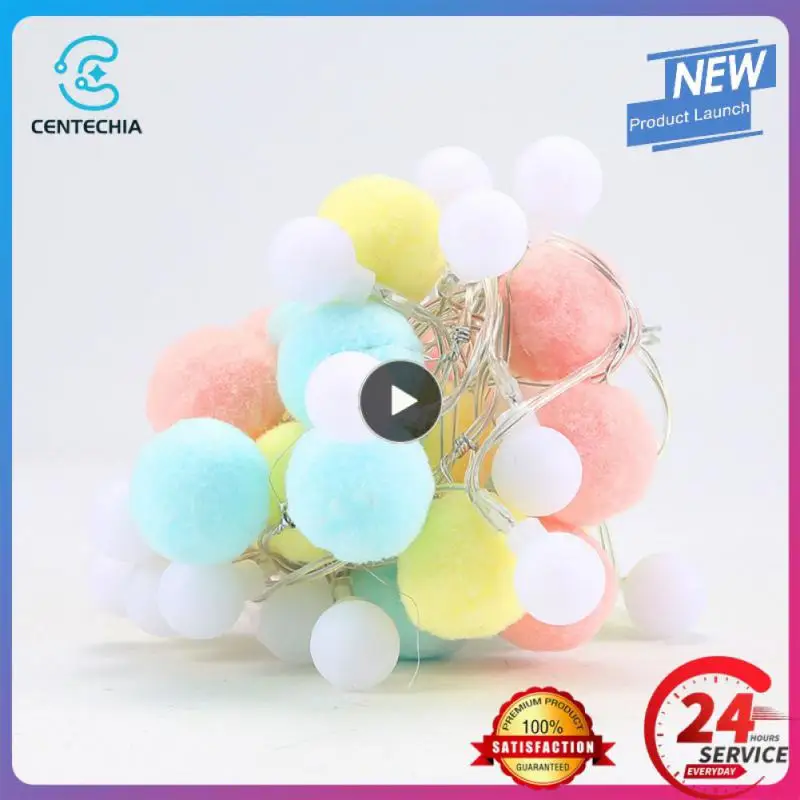 2m LED Fairy Lights Multicolor Pompom Balls Wool Felt Handmade Pom Garland String Ornaments for DIY Home Party Room Decor
2m LED Fairy Lights Multicolor Pompom Balls Wool Felt Handmade Pom Garland String Ornaments for DIY Home Party Room Decor