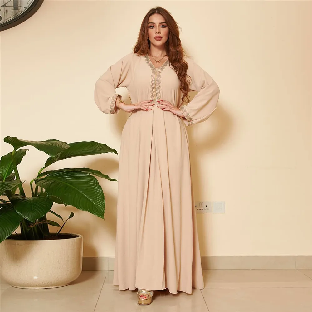 Dress Muslim Party Clothing Middle East Muslim Fashion Lace European American Ethnic Style Southeast Asian Large Swing Dress
Dress Muslim Party Clothing Middle East Muslim Fashion Lace European American Ethnic Style Southeast Asian Large Swing Dress