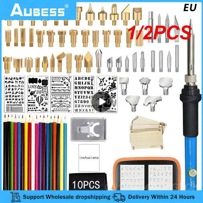 1/2PCS Electric Soldering Iron Adjustable Temperature Digital Display Electronic Welding Repair Tools With Solder Tin Iron Tips
1/2PCS Electric Soldering Iron Adjustable Temperature Digital Display Electronic Welding Repair Tools With Solder Tin Iron Tips