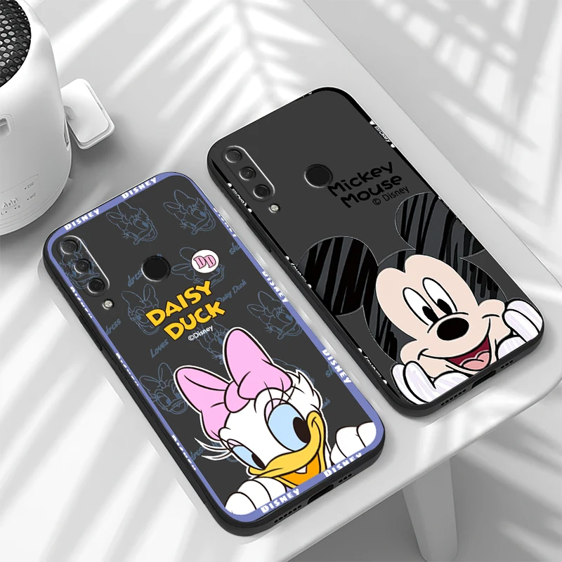 

Disney Mickey Cartoon Phone Case For HUAWEI Honor 8X 9X 9 Lite 10 10X Lite 10i 9A Silicone Cover Soft TPU Liquid Silicon Black