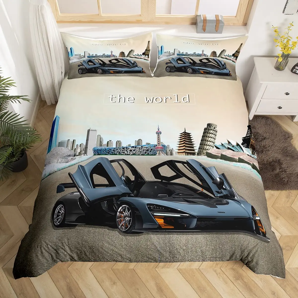 Race Car Duvet Cover Set Queen Size 3D Car Print Bedding Set Stylish Decor Boys Sport Comforter Cover Speed Sports Car Quilt Set 
Race Car Duvet Cover Set Queen Size 3D Car Print Bedding Set Stylish Decor Boys Sport Comforter Cover Speed Sports Car Quilt Set