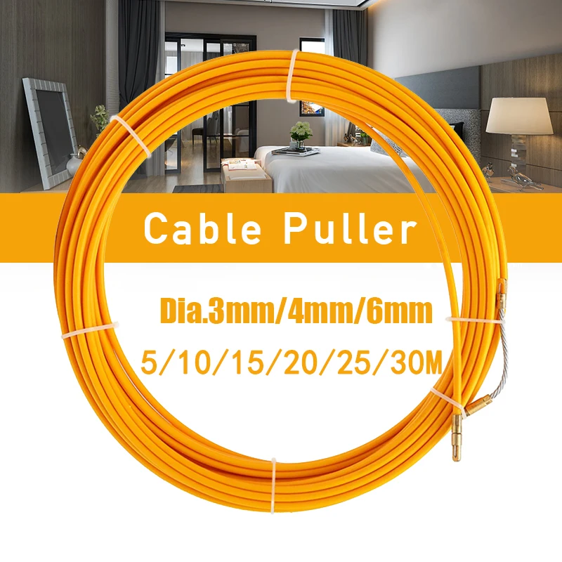 5/10/15/20/25/30M Dia 3mm/4mm/6mm Fiberglass Wire Cable Puller Fish Tape Reel Conduit Ducting Rodder Pulling Puller Guide Device
5/10/15/20/25/30M Dia 3mm/4mm/6mm Fiberglass Wire Cable Puller Fish Tape Reel Conduit Ducting Rodder Pulling Puller Guide Device