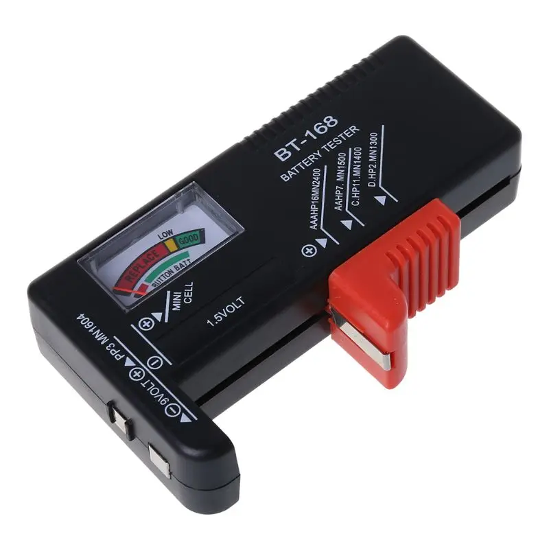 Universal Battery Tester AA AAA C D 9V Button Cell Checker Volt Tester Checker 
Universal Battery Tester AA AAA C D 9V Button Cell Checker Volt Tester Checker