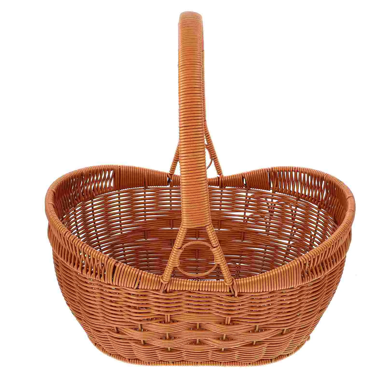 

Desserts Fruits Basket Hand-woven Shopping Vegetable Storage Baskets Grocery Handwoven Picnic