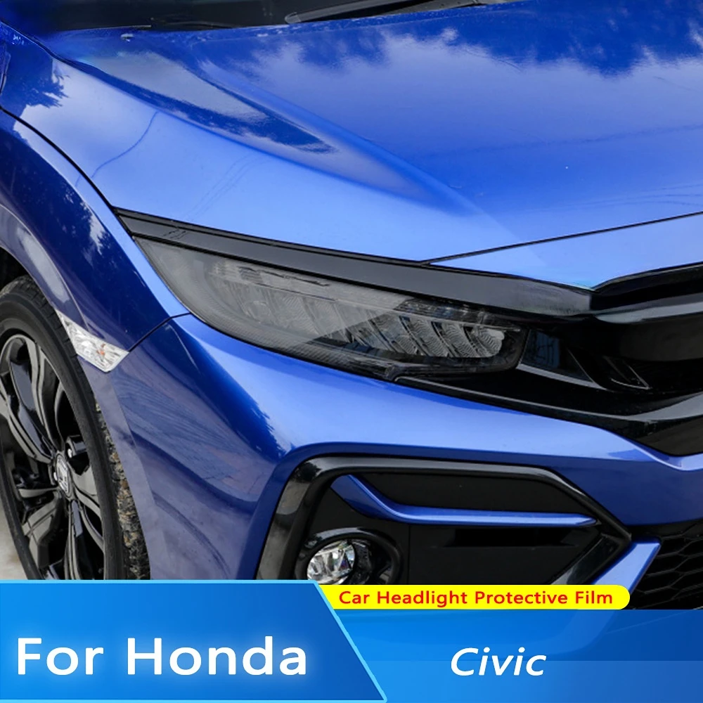 Car Headlight Protective Tint Film Smoke Black Transparent TPU Transparent Sticker For Honda Civic 10th Gen FC/FK 2016-2021 2pcs
Car Headlight Protective Tint Film Smoke Black Transparent TPU Transparent Sticker For Honda Civic 10th Gen FC/FK 2016-2021 2pcs