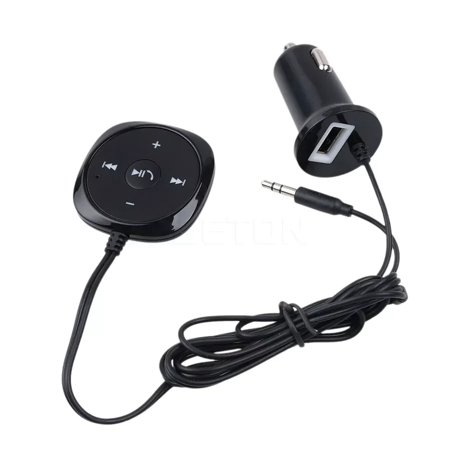 Handsfree Bluetooth Car Kit Wireless bluetooth 3.5mm AUX Music Receiver Kit with USB Car Charger for Iphone Android 
Handsfree Bluetooth Car Kit Wireless bluetooth 3.5mm AUX Music Receiver Kit with USB Car Charger for Iphone Android