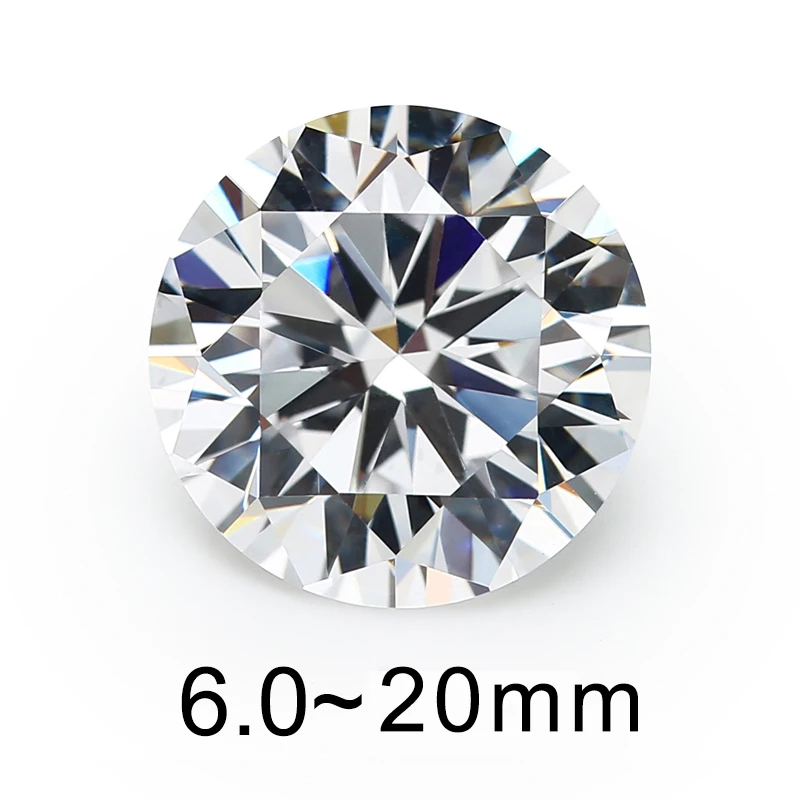 

Size 5mm 8mm 10mm (6~20mm) AAAAA Round Brilliant White Larger Cubic Zirconia Stones Loose CZ Gems For Jewelry 2022