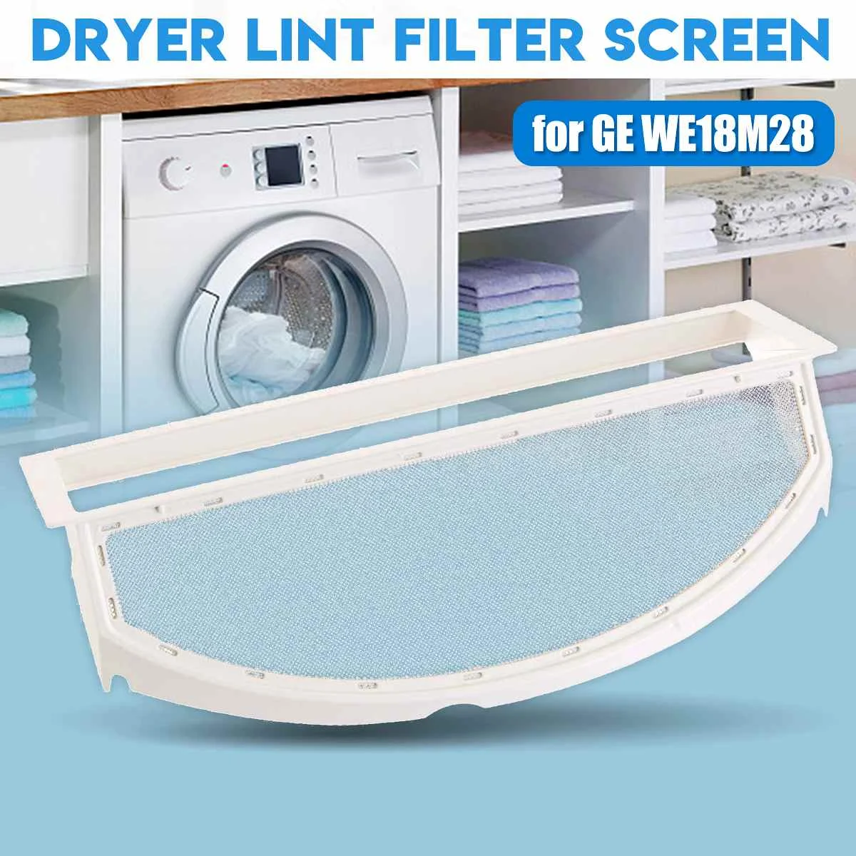 2pc Dryer Lint Filter Screen Replacement Clothes Dryer Part Dryer Accessories for General Electric WE18M28 PS11767017 WE18X25100
2pc Dryer Lint Filter Screen Replacement Clothes Dryer Part Dryer Accessories for General Electric WE18M28 PS11767017 WE18X25100