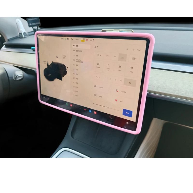 Силиконовый чехол для навигатора Tesla Model 3 Model Y, защитная рамка для экрана, водонепроницаемые аксессуары для автомобильного интерьера
Силиконовый чехол для навигатора Tesla Model 3 Model Y, защитная рамка для экрана, водонепроницаемые аксессуары для автомобильного интерьера
