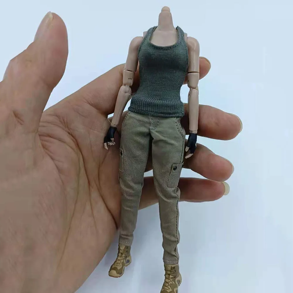 1/12 Scale Sexy Women's Modern Overalls Pants Knit Vest Suit for 6 inches Female Solider TBL Action Figure Body
1/12 Scale Sexy Women's Modern Overalls Pants Knit Vest Suit for 6 inches Female Solider TBL Action Figure Body