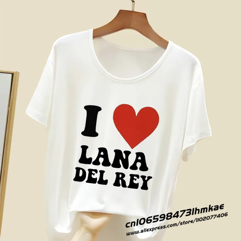 

Lana Del Rey T Shirts for Women Fashion T-shirts 90S Baby Tees Y2K Tops Cartoon Aesthetic Casual Vintage Harajuku A10010-8