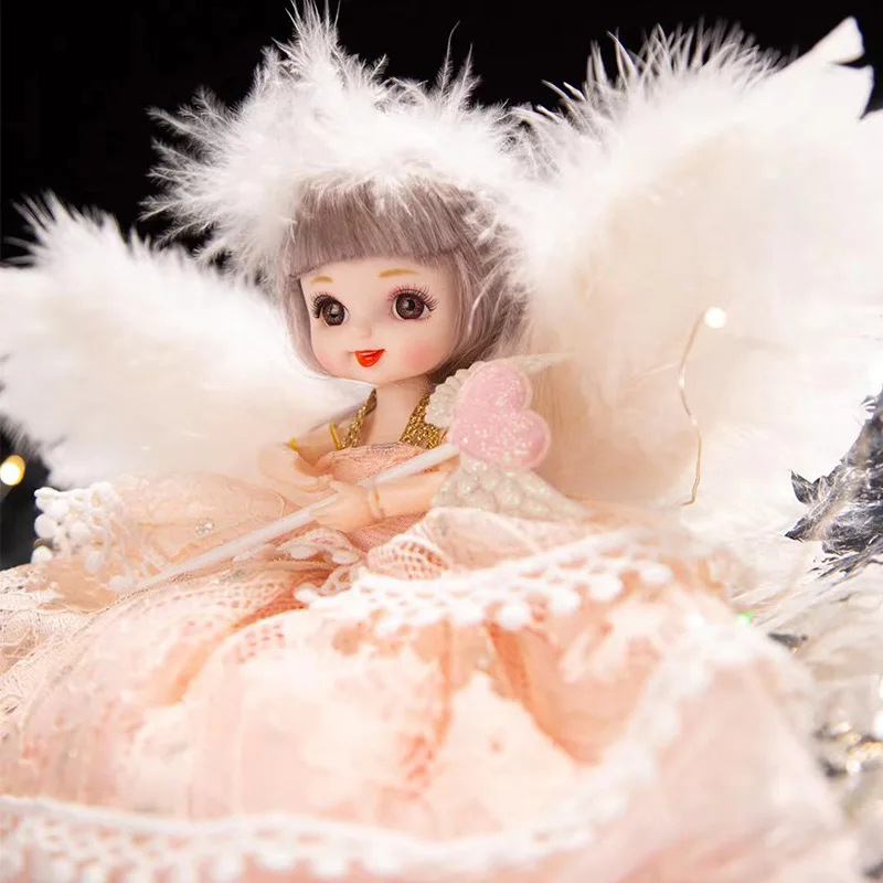 Angel Wings 16cm BJD Doll Joint Movable Doll Set Girl Princess Birthday Gift with Atmosphere Light Best Gift
Angel Wings 16cm BJD Doll Joint Movable Doll Set Girl Princess Birthday Gift with Atmosphere Light Best Gift