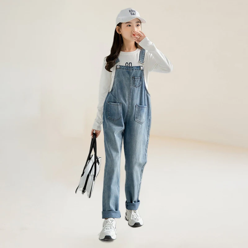 2022 New Fashion Girls Bib Pants Overalls Shoulder Strap Jumpsuit Pants Winter Autumn Cargo Pocket Pants Teen Clothes 6-12 Years
2022 New Fashion Girls Bib Pants Overalls Shoulder Strap Jumpsuit Pants Winter Autumn Cargo Pocket Pants Teen Clothes 6-12 Years