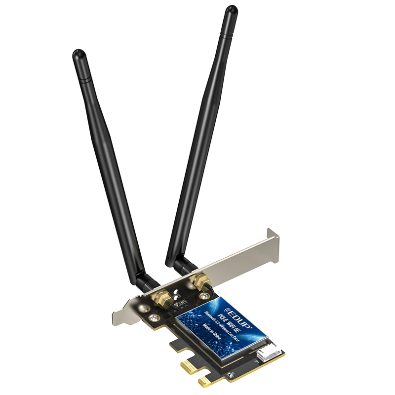 EDUP WIFI6E AX210 Chip PCIE Wireless Adapter Bluetooth 5.2 Dual Band Wireless Network Card WIFI Transmitter and Receiver
EDUP WIFI6E AX210 Chip PCIE Wireless Adapter Bluetooth 5.2 Dual Band Wireless Network Card WIFI Transmitter and Receiver