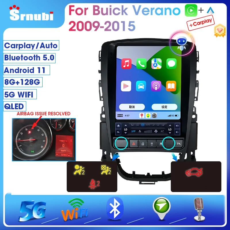 Srnubi Android 11.0 Car Radio for Opel Astra J Vauxhall Buick Verano 2009-2015 Multimedia Video 2Din 4G WIFI Carplay Head Unit
Srnubi Android 11.0 Car Radio for Opel Astra J Vauxhall Buick Verano 2009-2015 Multimedia Video 2Din 4G WIFI Carplay Head Unit