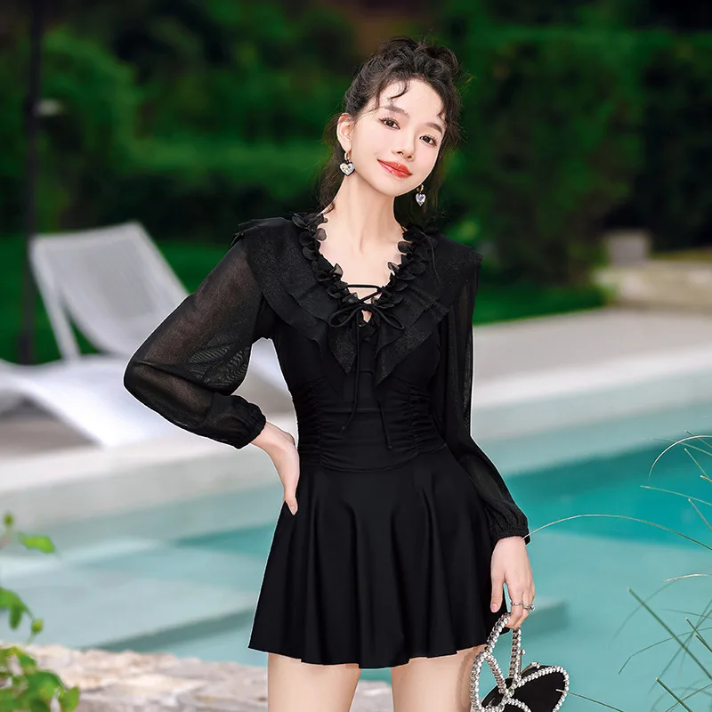 Conservative Swimwear Beach Bathing Suit 2023 Korean Style Women One Piece Swimsuit Solid Beachwear Elegant Bikini Dropship
Conservative Swimwear Beach Bathing Suit 2023 Korean Style Women One Piece Swimsuit Solid Beachwear Elegant Bikini Dropship