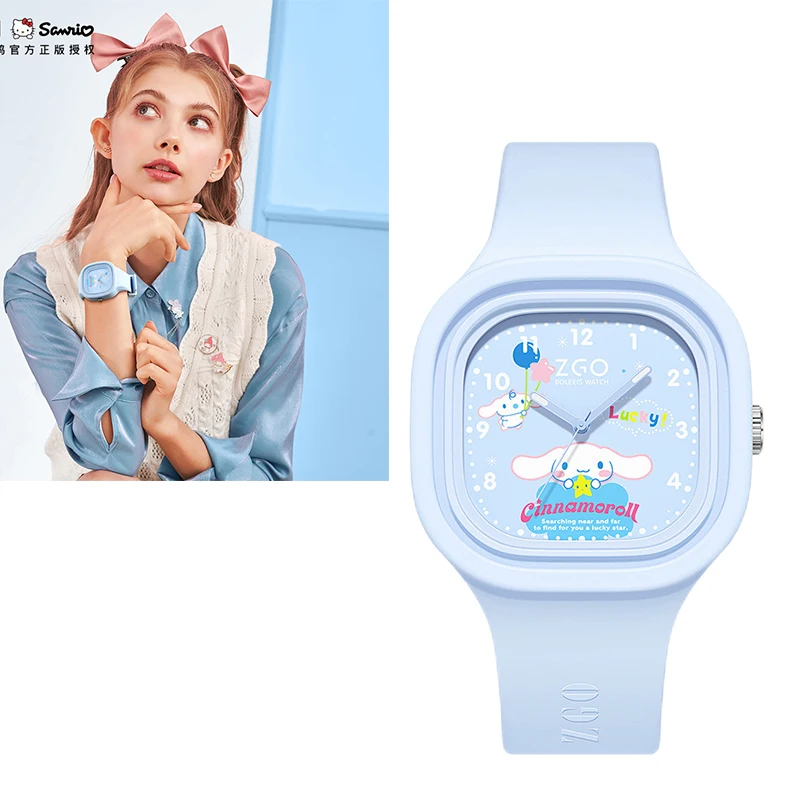 Часы Sanrio My Melody Cinnamoroll Hello Kitty, женские Мультяшные часы Littletwinstars Badtz-Maru, силиконовые часы с ремешком, водонепроницаемость 30 м
Часы Sanrio My Melody Cinnamoroll Hello Kitty, женские Мультяшные часы Littletwinstars Badtz-Maru, силиконовые часы с ремешком, водонепроницаемость 30 м