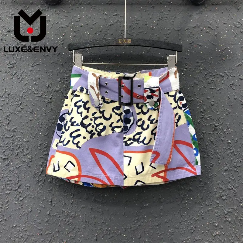 Женская короткая юбка люкс & ENVY, Облегающая джинсовая юбка А-силуэта с высокой талией и принтом, в Корейском стиле, весна 2023
Женская короткая юбка люкс & ENVY, Облегающая джинсовая юбка А-силуэта с высокой талией и принтом, в Корейском стиле, весна 2023