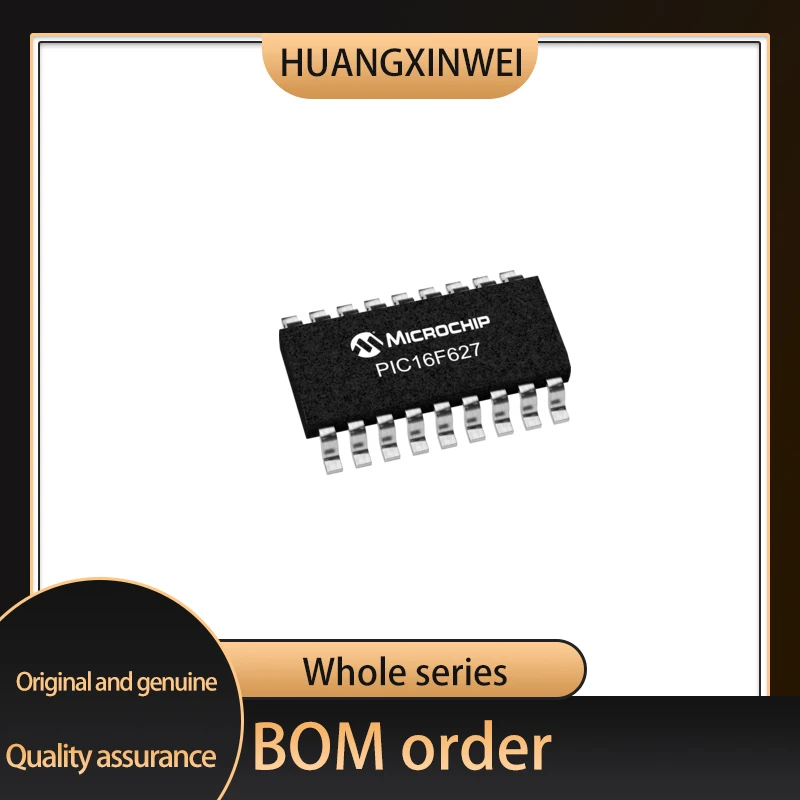 PIC16F627-04I/SO Package SOP18 microcontroller PIC16F627 Original genuine Welcome to contact us for price
PIC16F627-04I/SO Package SOP18 microcontroller PIC16F627 Original genuine Welcome to contact us for price