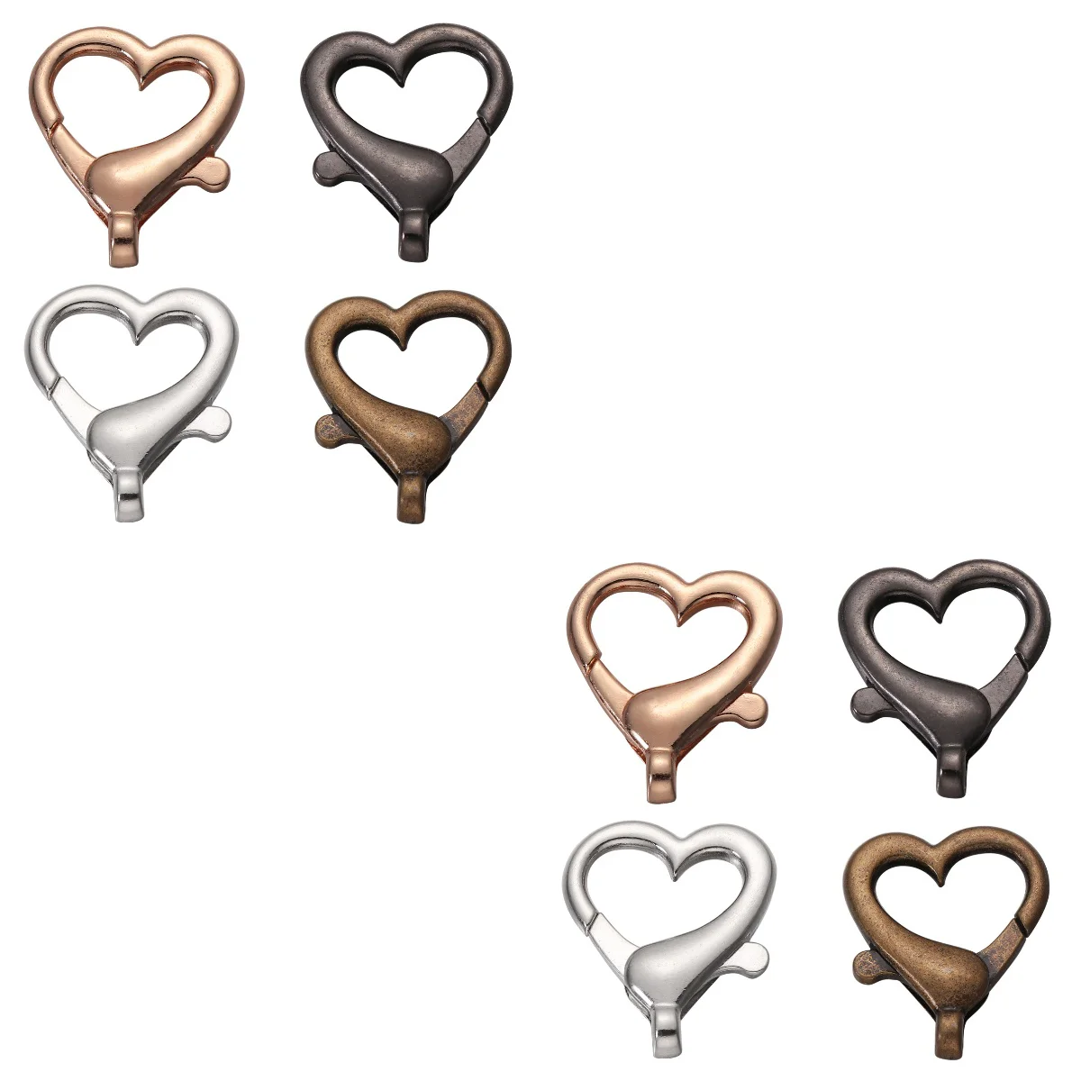 Clasps Lobster Swivel Claw Keychain Snap Heart Jewelry Metal Clasp Spring Connectors Hook Fasteners Bracelet Industrial Buckle
Clasps Lobster Swivel Claw Keychain Snap Heart Jewelry Metal Clasp Spring Connectors Hook Fasteners Bracelet Industrial Buckle