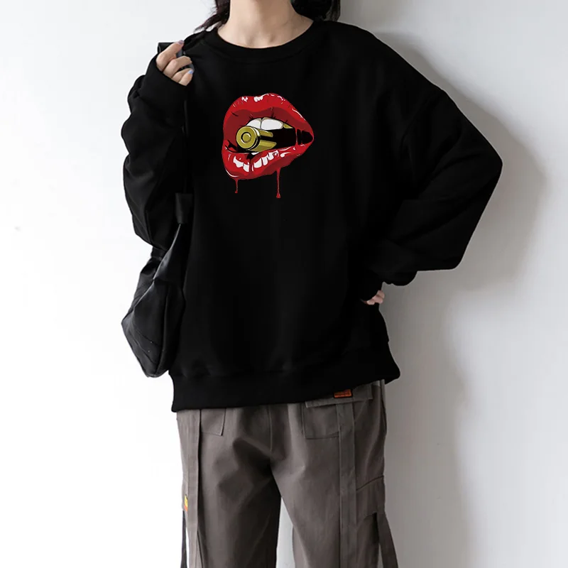Женский пуловер, Модный свитшот в стиле Харадзюку, пикантная свободная одежда с принтом губ и круглым вырезом, Женская милая одежда с длинны...
Женский пуловер, Модный свитшот в стиле Харадзюку, пикантная свободная одежда с принтом губ и круглым вырезом, Женская милая одежда с длинны...