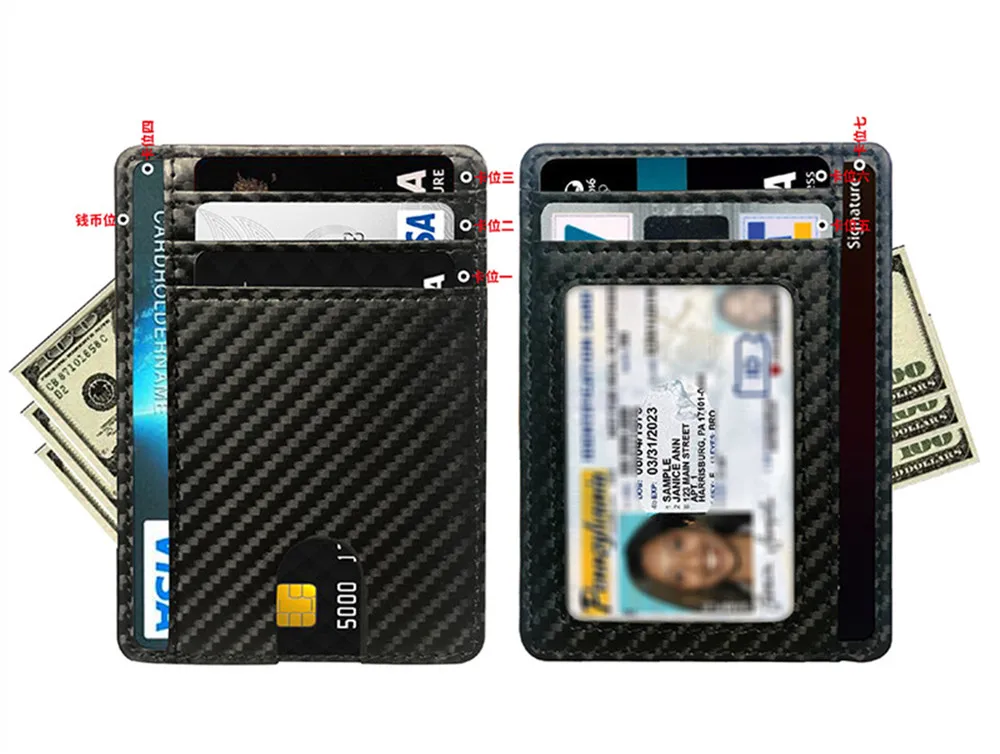 Men Women RFID Blocking ID Credit Card Holder Anti-scan Leather Slim Thin Small Wallet Cash Storage Clip Organizer 11.5 X 8.5cm
Men Women RFID Blocking ID Credit Card Holder Anti-scan Leather Slim Thin Small Wallet Cash Storage Clip Organizer 11.5 X 8.5cm