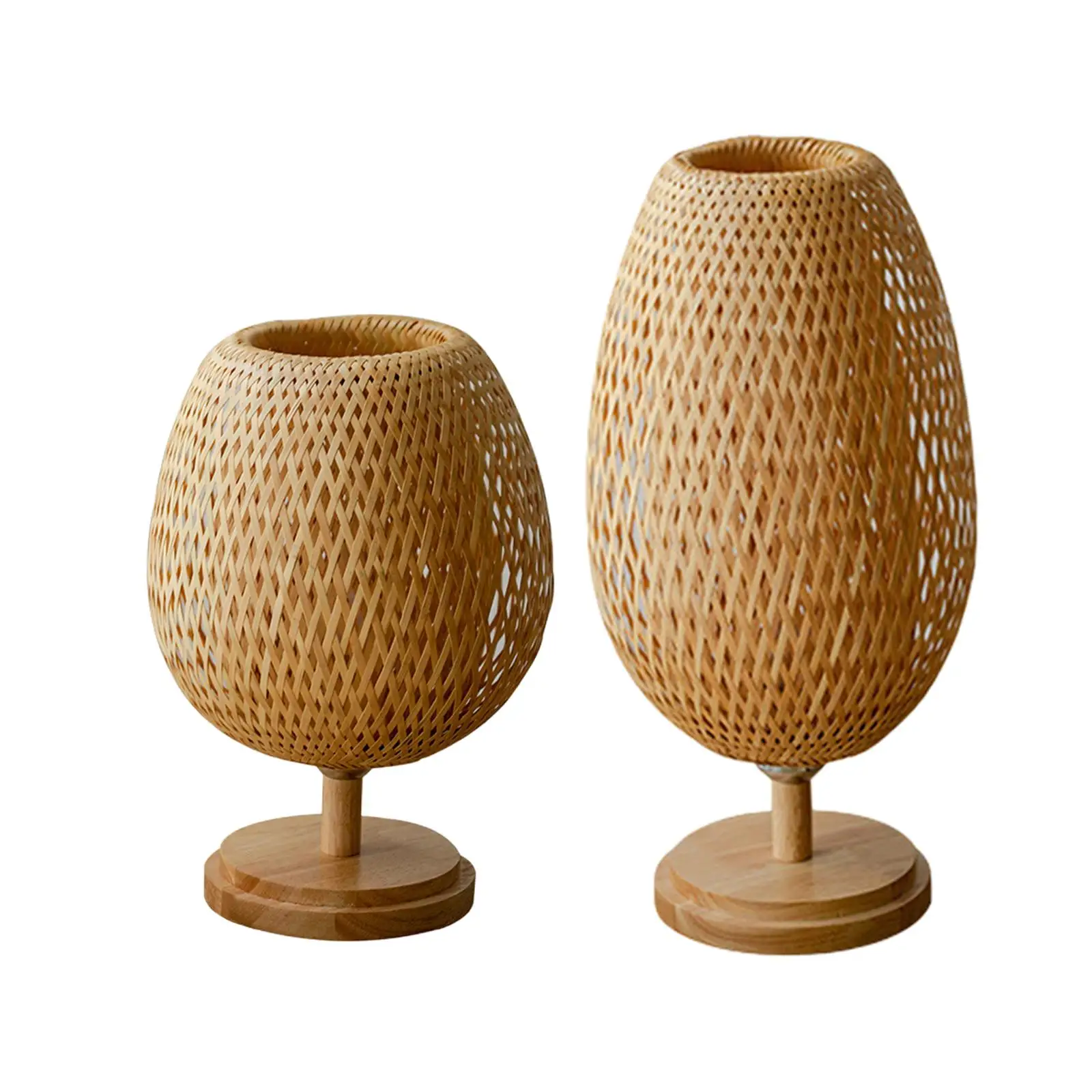Vintage Bamboo Weaving Table Lamp Desktop Light with Wood Base Decoration Accessories for Bedroom Living Room Study Room Cafe
Vintage Bamboo Weaving Table Lamp Desktop Light with Wood Base Decoration Accessories for Bedroom Living Room Study Room Cafe