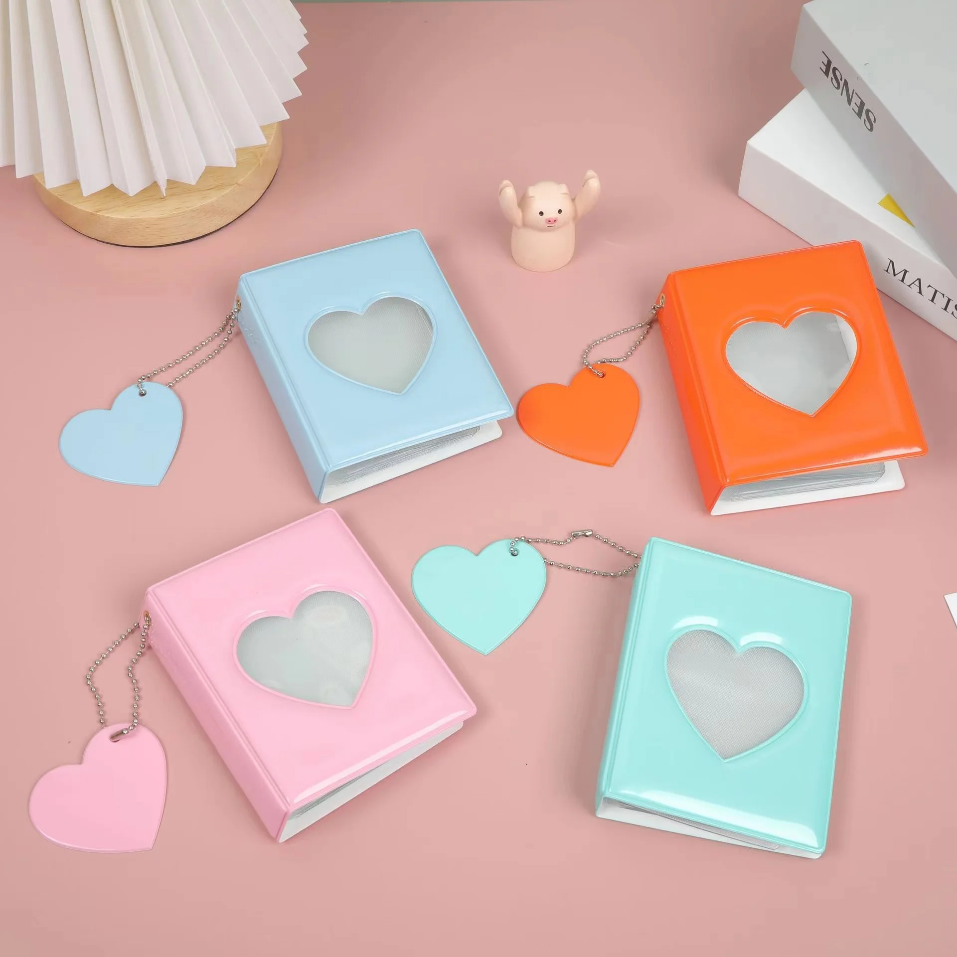 Kawaii Heart hollow 3 inch Portable Mini Photocards Collect Book Kpop Double Side Photo Organizer Book photo album Stationery
Kawaii Heart hollow 3 inch Portable Mini Photocards Collect Book Kpop Double Side Photo Organizer Book photo album Stationery