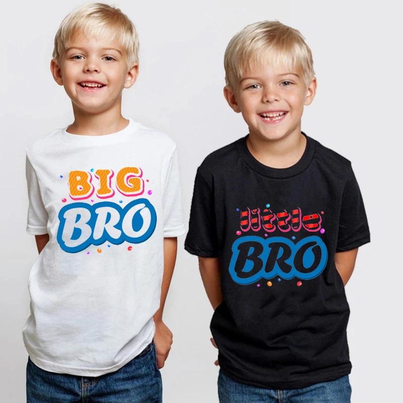 Boy Clothes Twins New T-shirts Summer Fashion Kids Casual T-shirt Boy Clothes Big Little Bro Print Cool Tshirt Cute Tops Tees
Boy Clothes Twins New T-shirts Summer Fashion Kids Casual T-shirt Boy Clothes Big Little Bro Print Cool Tshirt Cute Tops Tees