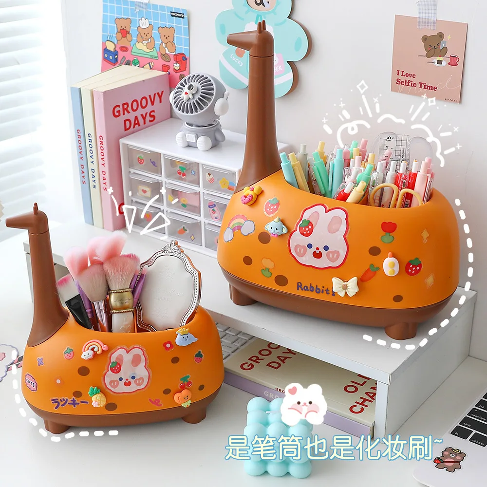 Cartoon Giraffe Creative Fashion Office Storage Box Desktop Multi-function Pen Holder School Supplies Desk Organizer Stationery
Cartoon Giraffe Creative Fashion Office Storage Box Desktop Multi-function Pen Holder School Supplies Desk Organizer Stationery